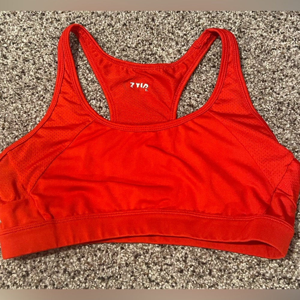 Zyia Red Sports Bra- Size Medium